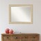 Beveled Bathroom Wall Mirror, Classic Honey Silver Frame